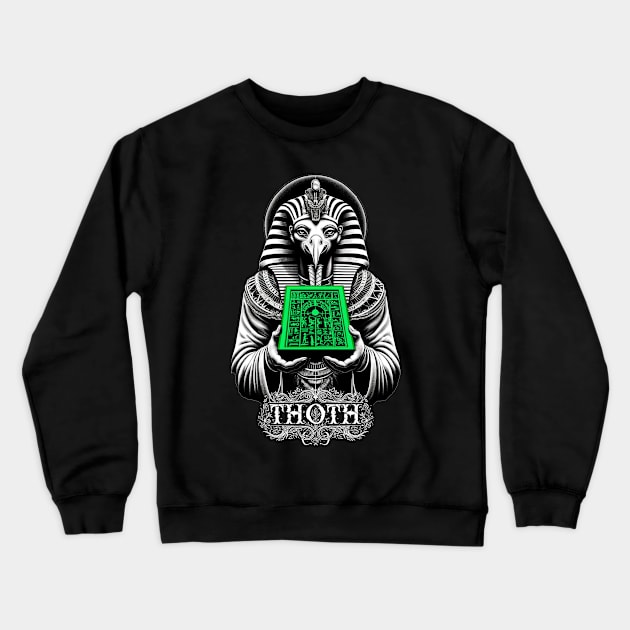 The Emerald Tablet Of Thoth Crewneck Sweatshirt by AltrusianGrace